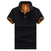 Hommes Polos À Manches Courtes Respirant Mâle Coton T-shirt Marque Jerseys Été Turn Down Hommes Sportswear Polo Tops Plus Taille 220614