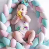 1M/2M/3M Baby Stoßstange Handgemachte Weben Bett Geflecht Knoten Kissen Kissen Stoßstange für Kleinkind bebe Krippe Schutz Nestchen Zimmer Dekor AA220326