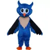 2022 Blue Yellow Owl Mascot Costumes Christmas Fancy Party Dress Cartoon Character Outfit Suit Adults Size Carnival Easter Advertising Theme Clothing