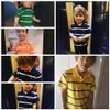Tirt Kids Cloths Turn-Town Raby Boy Summer Tophirt Thirt Color Stripes Vetement Enfant Fille Camisetas Fnaf262r