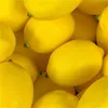 Simulazione realistica Limone artificiale Disply di frutta finta Decorazione per feste a casa 372 D3