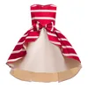 Девушка Принцесса платье с печатью сетчатое платье детские девочки для вечеринки по случаю дня рождения мода детская одежда лето 1-10y