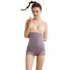 Corsetto in pizzo a vita alta pantaloni addominali da donna dopo il parto petto post-decollo Body Shaper Body Pants biancheria intima 220513