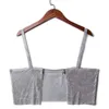 Sexy Halter metal y2k Summer crop top women Night club Party Bralette e girl corset s bustier tank mujer y 220316