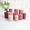 DIY Handmade Candle Mould Flat Top Cylindrical Plastic Mold Aromatherapy 3D 220721