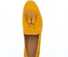 Jaune noir vache daim cuir messieurs mocassins gland frange sans lacet hommes robe de mariée chaussures hommes Oxfords