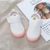 Boys Girls Sneakers Children Cute Net Breathable Casual Sports Kids Soft Bottom Non-slip White Girl Shoes Size 21-32