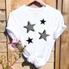 Dames brief mooie trend schattige stijl print t -shirts mode grafisch t top korte mouw lente zomer shirt vrouwelijk tee t -shirt 220527