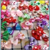 Dog Apparel Supplies Pet Home Garden 100Pcs Hair Bows Accessories Grooming Bow For Party Holiday Wedding Pets 1157 V2 Drop Delivery 2021 R
