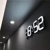 LED Digital Wall Clock met 3 niveaus Helderheid Alarm Opknoping Clock Home Decor 220329