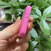 Creative Pink Flame Jet Lighter Portable Turbo Butane Gas Metal Lighter Outdoor Windproof Cute Cigarette Lighter Gift For Girls1192806