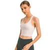 Lu Lu Lemons toppar Women Tank för Yoga Bra Training Fiess Shirts Sexig Vest Quick Dry Breatble Gym Top Short T Slim Fit stockproof Sports Underwear