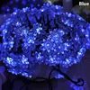 Strängar Solar LED String Holiday Lighting Decoration Christmas Wedding Party Fairy inomhus utomhus Street vardagsrum Garden Lotus blommande