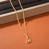 2022 Ins Summer New Love Hollow Necklace Pendant Delicate Sweet Romantic Women's Fashion Versatile Jewelry Accessories Gifts