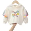 Sweats à capuche Sweats Printemps Manches Bouffantes Sweat Enfants Vêtements Filles Top 220823