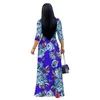 Sıradan Elbiseler Kadın Giyim Uzun Elbise Bohemia Çiçek Zarif Parti Balo Düğün Yaz Kazan