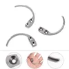 Hooks & Rails 3 Pcs Stainless Steel Anti-Theft Tag Hook Pin Opener Key Clothes Alarm Remover252O