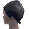 1pc caps caps hairnets شبكة أسود شعر شعر مستعار بشباك صنع قبعة نسج