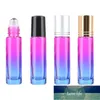 5 pcs / set 10ml gradient cor espessa frascos de óleo essencial de vidro vazio garrafas de esferas de rolos de parfum