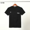 DSQ ファントムタートルメンズデザイナー Tシャツイタリアミラノファッションロゴプリント Tシャツ夏黒白 Tシャツヒップホップストリート綿 100% トップスプラスサイズ 1172