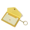 Texture pu card package bus certificate with key ring student 2-bit short ladies coin bag LK00113