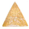 Figurine decorative Oggetti Retro Antico Egitto Piramide Architettura Ornamento Artigianato Regalo Miniature Fermacarte Sabbia Modello di gioco da tavolo