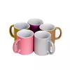 Tasses à sublimation vierges, tasse à café de 11oz, tasses en céramique enduites de haute qualité, prêtes à être personnalisées et personnalisées, or, argent, rose