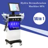 14 I 1 Hydrafacial multifunktionell skönhetsutrustning Diamond Peeling Hydrofacials Deep Cleansing Water Jet Aqua Facial Hydra Dermabrasion Machine Hydrofacials