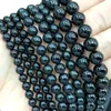 Autre Gros noir Tourmaline Schorl ronde 100% perles de pierre naturelle pour la fabrication de bijoux bracelet à bricoler soi-même collier 4/6/8/10/12MMAutre AutreOthe