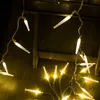 Strängar längd 32,8ft PVC ICICLE LED -lampor Holiday Decor String Light Outdoor Waterproof IP46 DIY Party Xmas Decorationled