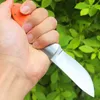 Promozione Coltello dritto di sopravvivenza 440J2 Lama satinata Full Tang G10 Coltelli a lama fissa con fodero in pelle