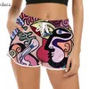 CLOOCL Pantalones cortos para mujer Hermosa Polinesia Arte abstracto Patrón 3D Pantalones cortos impresos Ropa deportiva de moda para pantalones cortos de playa femeninos W220616