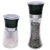 Recipientes de alimentos manuais de sal e pimenta de aço inoxidável de aço inoxidável