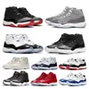 11 11s Buty do koszykówki Mężczyzna Kobieta Męskie trampki Space Jam Czapka i suknia High Concord Platinum Tint Barons Legend Blue 25th Anniversary Low White Bred Mężczyźni kobiety Trampki