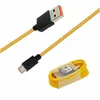 2A Type C USB Cables Fast Charge Type-c micro usb Data Line For samsung huawei xiaomi mobile 1m 3ft Orange color