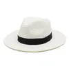 جديد 54-56-58-60 سم القبعات الصيفية للنساء للنساء فرقة الشريط رجال بنما كاب الجاز الرسمي الأولي