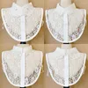 Bow Ties Shirt Lace Faux Colliers pour femmes Doll d'automne False Collar Decorative Stand Ablète Dette détachable Blouse Fuax Donn22