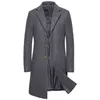 Luxury Wool Coat Men Autumn Winter Single Breasted Long Trench British Style Woolen Jacka Man Brand Clothing 5xl Men's Blends T220810