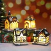 Fengrise Christmas LED LED House Wesołych dekoracje do ozdoby drzewa domowego Xmas Navidad Rok Y201020