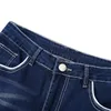 Men Jeans Straight Low Rise Modern Skinny Slim Fit Jeans Stretch Five Pocket Denim Pants