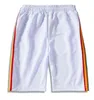 20SS Palm Tree Letter Printing Rainbow Strip Webbing Casual Five-Point Man Pants Designer Shorts Beach S27