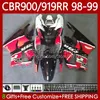 ホンダCBR 919RR 900RR RED BLACK HOT 900CC 919CC CBR919 CBR900 RR CBR919RR 98 99 919 RR CC 1998 1999 1999 1998-1999 OEM Bodywork