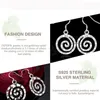 925 Sterling Silver Classic Snake Ring Dangle Earrings Charm Women Jewelry Fashion Wedding Engagement Party Gift