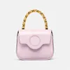 Cowhide Crossbody Bag Plain Shoulder Bags Women Handbag Wallet Genuine Leather Head Portrait Hardware Fixed Chain Handle Detachabl197z