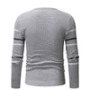 Män Autumn Casual Round Neck Striped tröja för designade tonåringar överdimensionerade stickade L220801