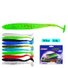 NYA 1000PCS/LOT HOT 10 Färg Mjuk gelé Lure Drop Shot Fiske Tackle Bait Jig Paddle Tail Sinking Silicone Fishing Lures Shad 8.5cm 2,4G K1639