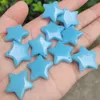 Dijes de piedra luminosa en forma de estrella de 25mm, colgante curativo de chakras fluorescente que brilla en la oscuridad para collar, accesorios de joyería