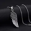 Pendant Necklaces 2022 Fashion Feather Arrow Necklace Men Simple Stainless Steel Box Chain For Trendy Jewelry Gift