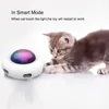 Automatisches Feder-Teaser-Katzenspielzeug, zufälliges interaktives elektrisches Crazy For Kittens, intelligentes Spielzeug, Lenkung, LED 220510