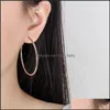 Body Arts Tattoos Art Health Beauty Big Ear Rings 3cm 4cm 5cm 6cm Brincha de breagem de aro para mulheres e meninas Drop Delt Dhvia